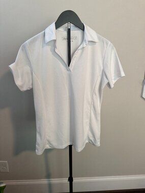 Ladies White Golf Shirt  US Size Medium